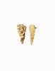 Angel Wing Gold Stud Earrings