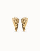Angel Wing Gold Stud Earrings
