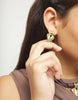 Chunky Gold Heart Earrings - Beat Collection