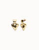 Chunky Gold Heart Earrings - Beat Collection