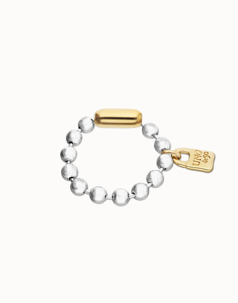Two-Tone Bracelet with Padlock Clasp - Beat Collection