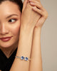 Aura Blue Hinged Bracelet