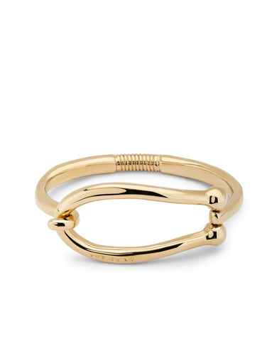 Bangle bracelet with large link