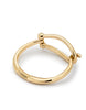 Bangle bracelet with large link