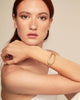Bangle bracelet with large link