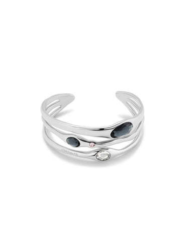 Bangle Bracelet with Crystals - Medium