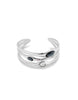 Bangle Bracelet with Crystals - Medium