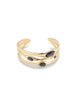 Bangle Bracelet with Crystals - Medium