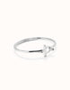 Bangle Bracelet with White Topaz