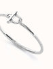 Bangle Bracelet with White Topaz