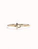 Bangle Bracelet with White Topaz