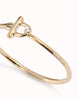 Bangle Bracelet with White Topaz