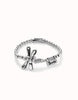 Elastic bracelet with Sterling Silver-Plated Dragonfly