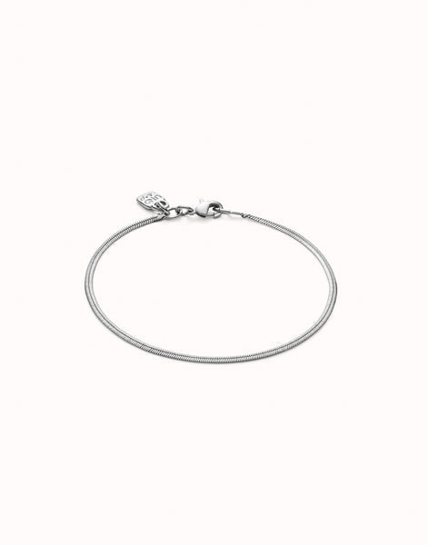 Sterling Silver-Plated Flat-Shaped Bracelet