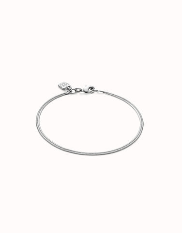 Sterling Silver-Plated Flat-Shaped Bracelet
