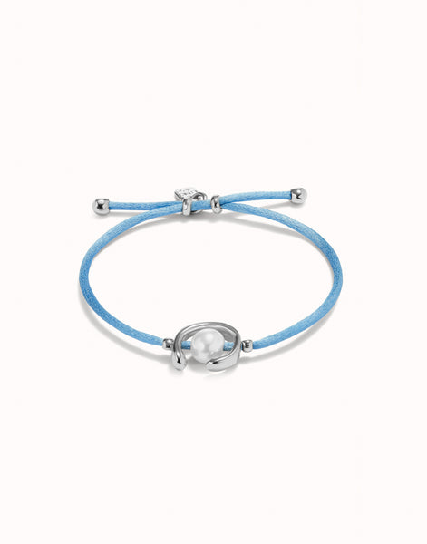 Blue Thread Bracelet with Shell Pearl - Ser Diferente