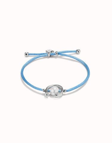 Blue Thread Bracelet with Shell Pearl - Ser Diferente