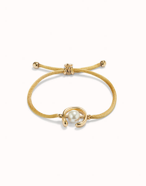 Camel Thread Bracelet with Shell Pearl - Ser Diferente