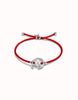Red Silk Thread Bracelet with Shell Pearl - Ser Diferente