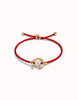 Red Silk Thread Bracelet with Shell Pearl - Ser Diferente