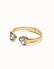 Gold Iridescent Crystal Bangle Bracelet