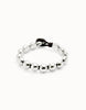 Silver Bead & Leather Bracelet