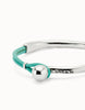 Silver & Turquoise Leather Bracelet