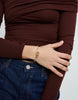 Beaded Bracelet with Carabiner Clasp - Two-Tone