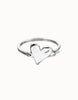 Silver Heart Hinged Bracelet - Beat Collection