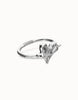 Silver Heart Hinged Bracelet - Beat Collection