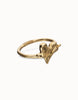 Gold Heart Hinged Bracelet - Beat Collection