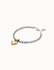 Two-Tone Petite Heart Bracelet - Beat Collection