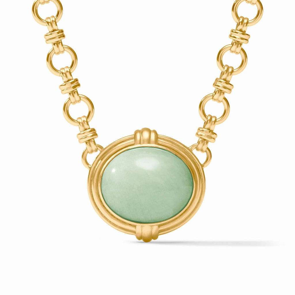 Portofino Demi Necklace in Aqua Jade