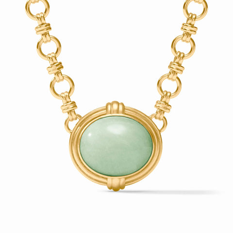 Portofino Demi Necklace in Aqua Jade