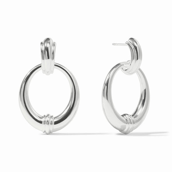 Portofino Doorknocker Earring in Silver