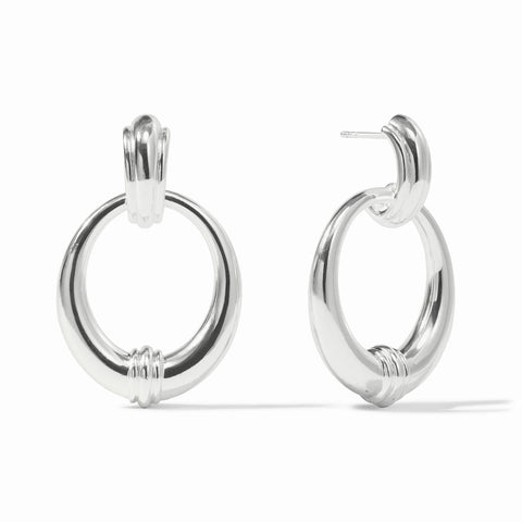 Portofino Doorknocker Earring in Silver