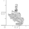 Jumping Bass Fish Charm | Sterling Silver