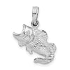 Jumping Bass Fish Charm | Sterling Silver