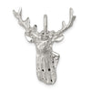 Deer Head Charm in Sterling Silver