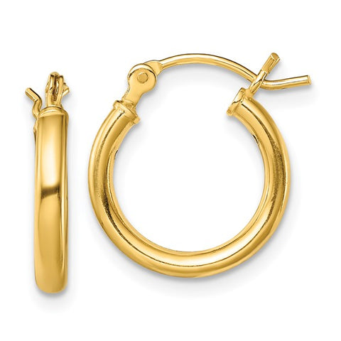 Gold Plated over Sterling Silver Hoop Earrings