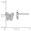 Butterfly CZ Stud Earrings
