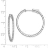 CZ In & Out Hoop Earrings