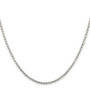 Sterling Silver 2.25mm Flat Rope Chain