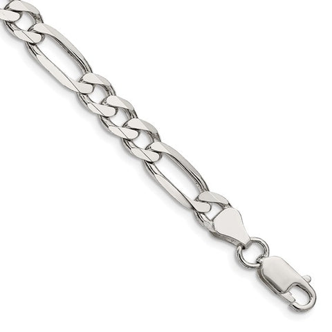 Figaro Bracelet 6.75mm | Sterling Silver