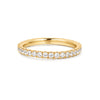 Gold Pavé CZ Eternity Ring