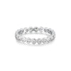 Silver Bezel Set CZ Ring