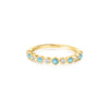 Bezel Lab Created Turquoise Ring