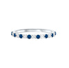Sapphire & Diamond Alternating Band