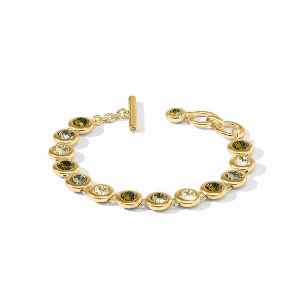 Rainbow Tennis Bracelet in Gold