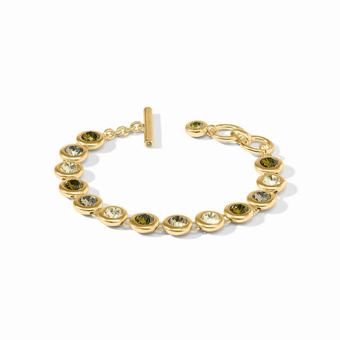 Rainbow Tennis Bracelet in Gold